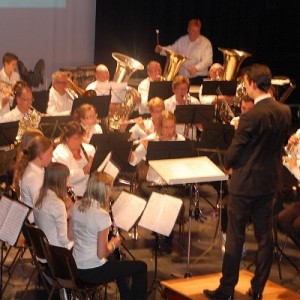 Me playing timpani at Pieter Aafjes, conducted by Arjan Gaasbeek.